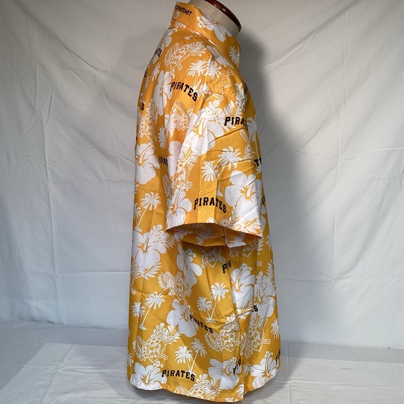 MLB Pittsburgh Pirates Baseball Hawaiian Button Up Shirt Men’s size XL - Picture 4 of 14